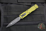 Microtech Dirac OTF Knife- Double Edge- OD Green Handle- Black Blade HW 225-1 OD