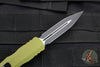 Microtech Dirac OTF Knife- Double Edge- OD Green Handle- Black Blade HW 225-1 OD