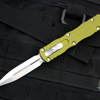 Microtech Dirac OTF Knife- Double Edge- OD Green Handle- Satin Blade 225-4 OD