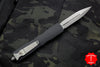 Microtech Dirac Delta OTF Knife- Double Edge- Black Handle- Apocalyptic Blade 227-10 AP