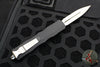 Microtech Dirac Delta Black Double Edge OTF Knife Stonewash Full Serrated Blade 227-12