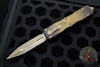 Microtech Dirac Delta OTF Knife- Double Edge- Antique Bronze- Bronze Apocalyptic Blade 227-13 APABS