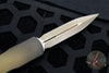 Microtech Dirac Delta OTF Knife- Double Edge- Antique Bronze- Bronze Apocalyptic Blade 227-13 APABS
