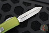 Microtech UTX-85 OTF Knife- Spartan Edge- OD Green Handle- Apocalyptic Blade 230-10 APOD