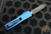 Microtech UTX-85 OTF Knife- Spartan Edge- Blue Handle- Black Blade 230-1 BL