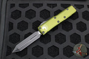 Microtech UTX-85 OTF Knife- Spartan Edge- OD Green Handle- Black Blade 230-1 OD