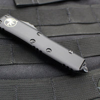 Microtech UTX-85 Black Tactical Spartan Edge OTF Knife Black Blade 230-1 T
