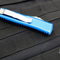 Microtech UTX-85 Distressed Blue Single Edge OTF Knife Apocalyptic Blade 231-10 DBL