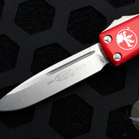 Microtech UTX-85 Red Single Edge OTF Knife Stonewash Blade 231-10 RD