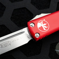 Microtech UTX-85 Red Single Edge OTF Knife Stonewash Blade 231-10 RD