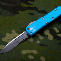 Microtech UTX-85 Turquoise Single Edge Knife Part Serrated Stonewash Blade 231-11 TQ