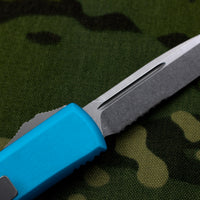Microtech UTX-85 Turquoise Single Edge Knife Part Serrated Stonewash Blade 231-11 TQ