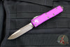 Microtech UTX-85 OTF Knife- Single Edge- Violet With Bronzed Apocalyptic Blade 231-13 APVI