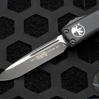Microtech UTX-85 OTF Knife- Single Edge- Tactical-Black With Black Blade 231-1 T
