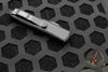 Microtech UTX-85 OTF Knife- Single Edge- Tactical-Black With Black Blade 231-1 T
