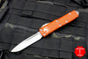Microtech UTX-85 Orange Single Edge OTF Knife Satin Blade 231-4 OR
