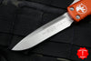 Microtech UTX-85 Orange Single Edge OTF Knife Satin Blade 231-4 OR