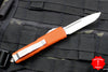 Microtech UTX-85 Orange Single Edge OTF Knife Satin Blade 231-4 OR