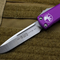 Microtech UTX-85 Violet Single Edge OTF Knife Satin Blade 231-4 VI
