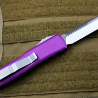 Microtech UTX-85 Violet Single Edge OTF Knife Satin Blade 231-4 VI