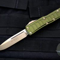 Microtech UTX-85 II OTF Knife- Single Edge- OD Green With Bronze Blade 231II-13 ODS