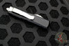 Microtech UTX-85 OTF Knife- Double Edge- Black Handle- Stonewash Blade 232-10