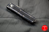 Microtech UTX-85 Distressed Black Double Edge OTF Knife Apocalyptic Part Serrated Blade 232-11 DBK