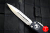 Microtech UTX-85 Black Double Edge OTF Knife Stonewash Full Serrated Blade 232-12