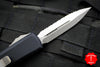 Microtech UTX-85 Black Double Edge OTF Knife Stonewash Full Serrated Blade 232-12