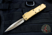 Microtech UTX-85 Double Edge OTF Knife Tan G-10 Top Bronze Apocalyptic Blade 232-13 APGTTAS