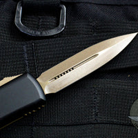 Microtech UTX-85 Double Edge OTF Knife Tan G-10 Top Bronze Apocalyptic Blade 232-13 APGTTAS