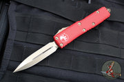 Microtech UTX-85 OTF Knife- Double Edge- Red Handle- Bronzed Blade 232-13 RD