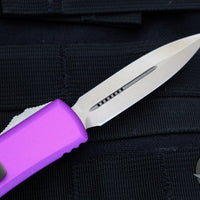 Microtech UTX-85 OTF Knife- Double Edge- Violet Handle- Bronzed Blade 232-13 VI