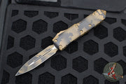 Microtech UTX-85 OTF Knife- Double Edge- Cerakote Coyote Camo Handle- Coyote Camo Blade 232-1 CCS