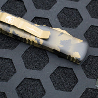 Microtech UTX-85 OTF Knife- Double Edge- Cerakote Coyote Camo Handle- Coyote Camo Blade 232-1 CCS