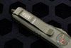 Microtech UTX-85 OTF Knife- Double Edge- Cerakote OD Green- Cerakote OD Green Blade and Hardware 232-1 COD