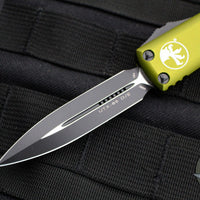 Microtech UTX-85 OD Green OTF Double Edge Knife Black Blade 232-1 OD