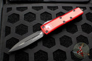 Microtech UTX-85 Red Double Edge OTF Knife Black Blade 232-1 RD