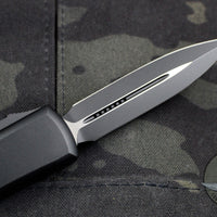 Microtech UTX-85 OTF Knife- Double Edge- Black Tactical Blade 232-1 T