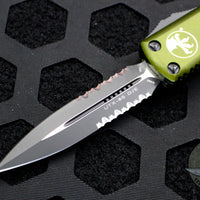Microtech UTX-85 OD Green D/E Knife Part Serrated Black Blade 232-2 OD