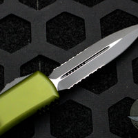 Microtech UTX-85 OD Green D/E Knife Part Serrated Black Blade 232-2 OD
