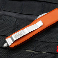 Microtech UTX-85 Orange Double Edge OTF Knife Satin Blade 232-4 OR