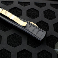 Microtech UTX-85 II Stepped Black Double Edge OTF Knife Bronze Apocalyptic Blade 232II-13 APS