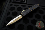 Microtech UTX-85 II Stepped Black Double Edge OTF Knife Bronze Blade 232II-13 S