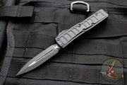 Microtech UTX-85 II Black Tactical Double Edge OTF Knife Black Blade 232II-1 TS