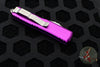 Microtech UTX-85 OTF Knife- Tanto Edge- Violet With Stonewash Plain Edge Blade 233-10 VI