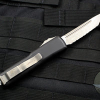 Microtech UTX-85 Tanto Edge OTF Knife Tan G-10 Top Apocalyptic Full Serrated Blade 233-12 APGTTAS