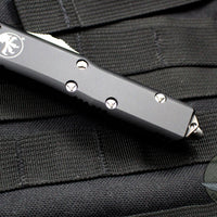 Microtech UTX-85 OTF Knife- Tanto Edge- Stonewash Full Serrated blade 233-12