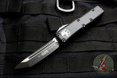 Microtech UTX-85 OTF Knife- Tanto Edge- Black Handle- Black Blade 233-1 T