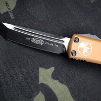 Microtech UTX-85 Tan Tanto Edge OTF Knife Black Blade 233-1 TA